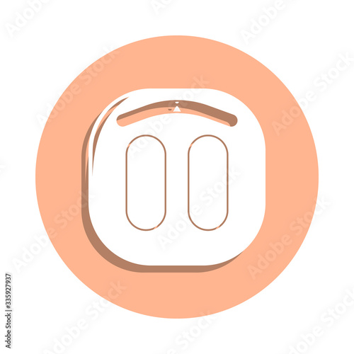Scales badge icon. Simple glyph, flat vector of spa icons for ui and ux, website or mobile application