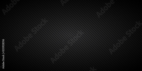 Abstract black vector background with stripes, diagonal lines pattern with dashes, seamless texture - stock vector