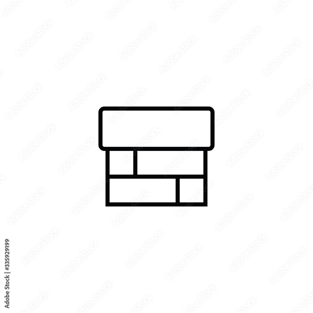 Chimney icon illustration isolated vector sign symbol Chimney icon illustration isolated vector sign symbol