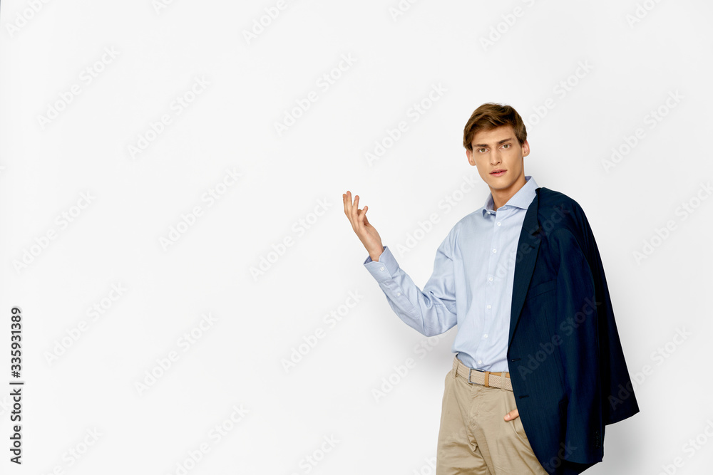 young man pointing at something young man pointing at something