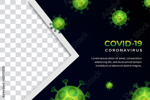 Poster or Banner Coronavirus background