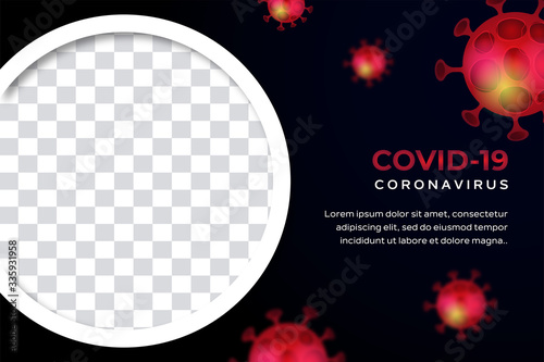 Poster or Banner Coronavirus background