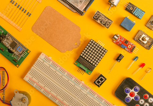 Electronic components photo
