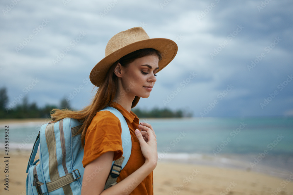 young woman on the beach