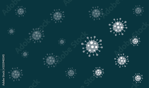 Coronavirus pattern. Coronavirus, pandemic. Abstract virus strain model Novel coronavirus 2019-nCoV