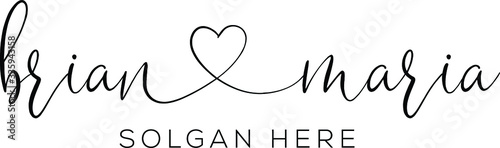 vector illustration of an abstract  name
