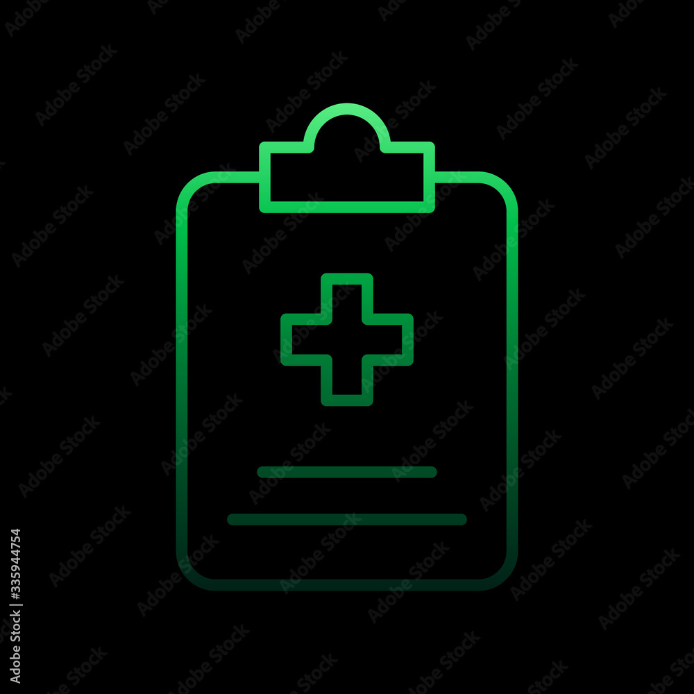 Medical history nolan icon. Simple thin line, outline vector of medical icons for ui and ux, website or mobile application Medical history nolan icon. Simple thin line, outline vector of medical icons for ui and ux, website or mobile application