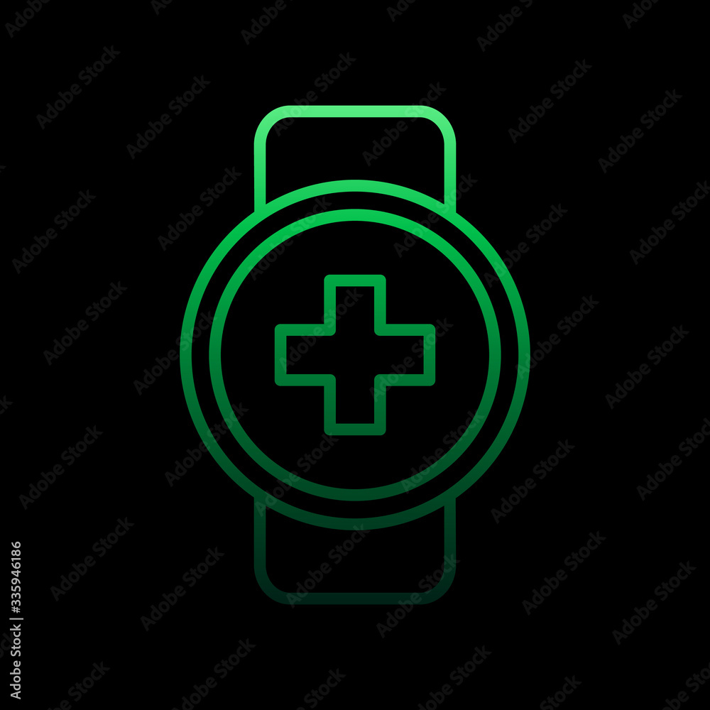 Smartwatch medical nolan icon. Simple thin line, outline vector of medical icons for ui and ux, website or mobile application Smartwatch medical nolan icon. Simple thin line, outline vector of medical icons for ui and ux, website or mobile application