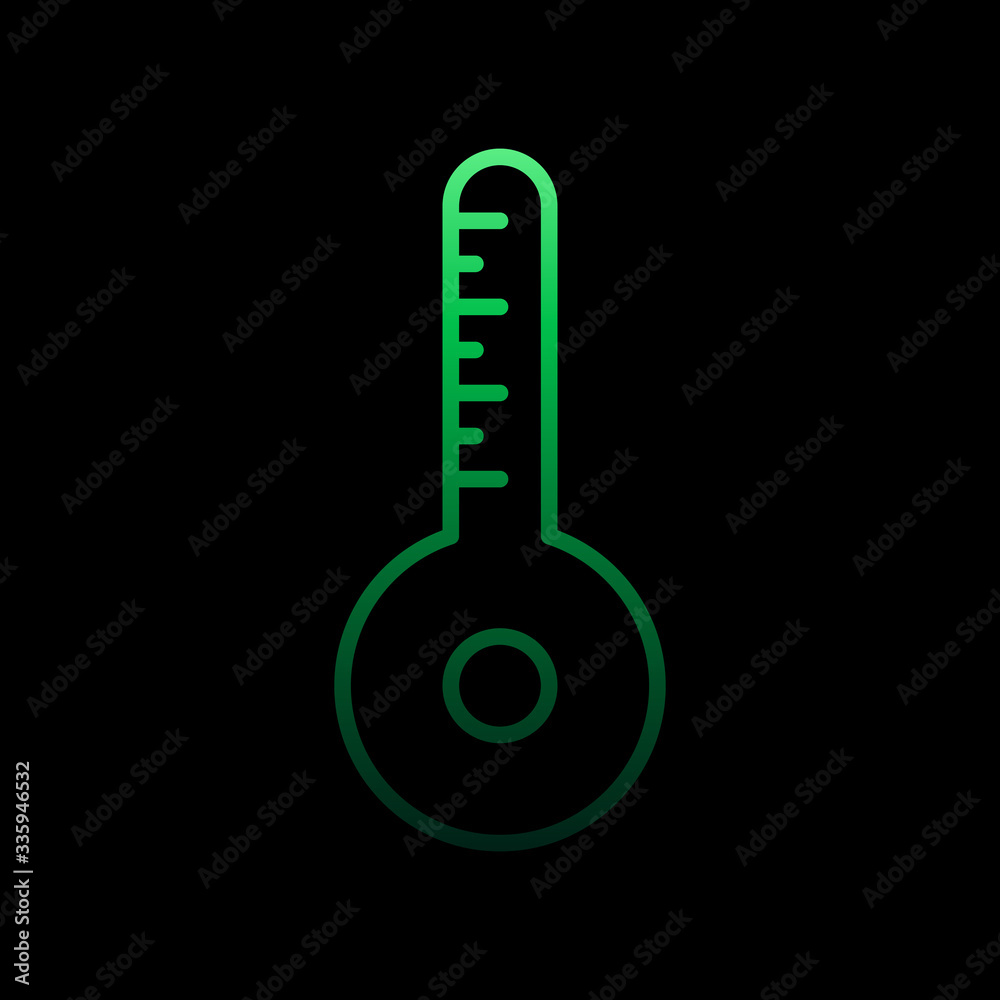 Thermometer nolan icon. Simple thin line, outline vector of medical icons for ui and ux, website or mobile application Thermometer nolan icon. Simple thin line, outline vector of medical icons for ui and ux, website or mobile application
