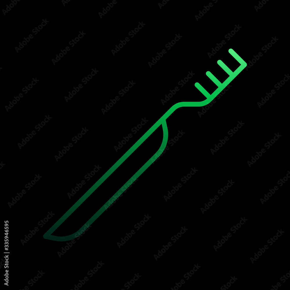 Toothbrush nolan icon. Simple thin line, outline vector of medical icons for ui and ux, website or mobile application Toothbrush nolan icon. Simple thin line, outline vector of medical icons for ui and ux, website or mobile application