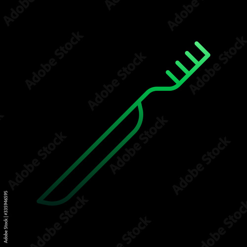 Toothbrush nolan icon. Simple thin line, outline vector of medical icons for ui and ux, website or mobile application