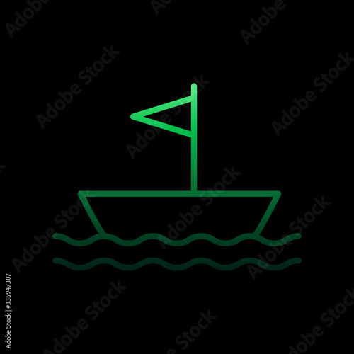 Sailboat nolan icon. Simple thin line, outline vector of Summer icons for ui and ux, website or mobile application