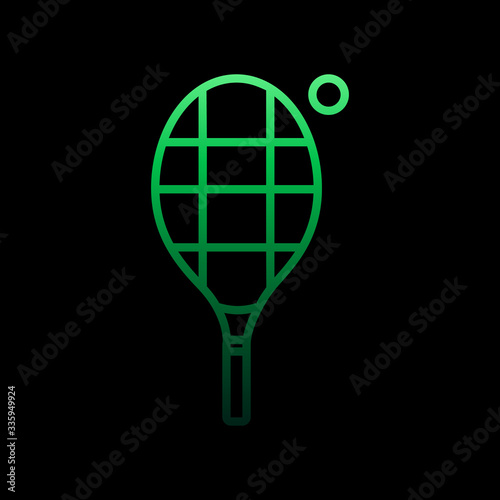 Tennis nolan icon. Simple thin line, outline vector of Summer icons for ui and ux, website or mobile application