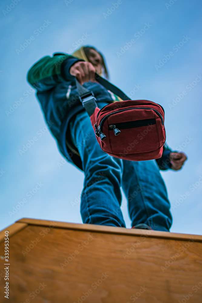 young man in street