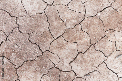 Cracked earth due to lack of water in the municipality of Monforte