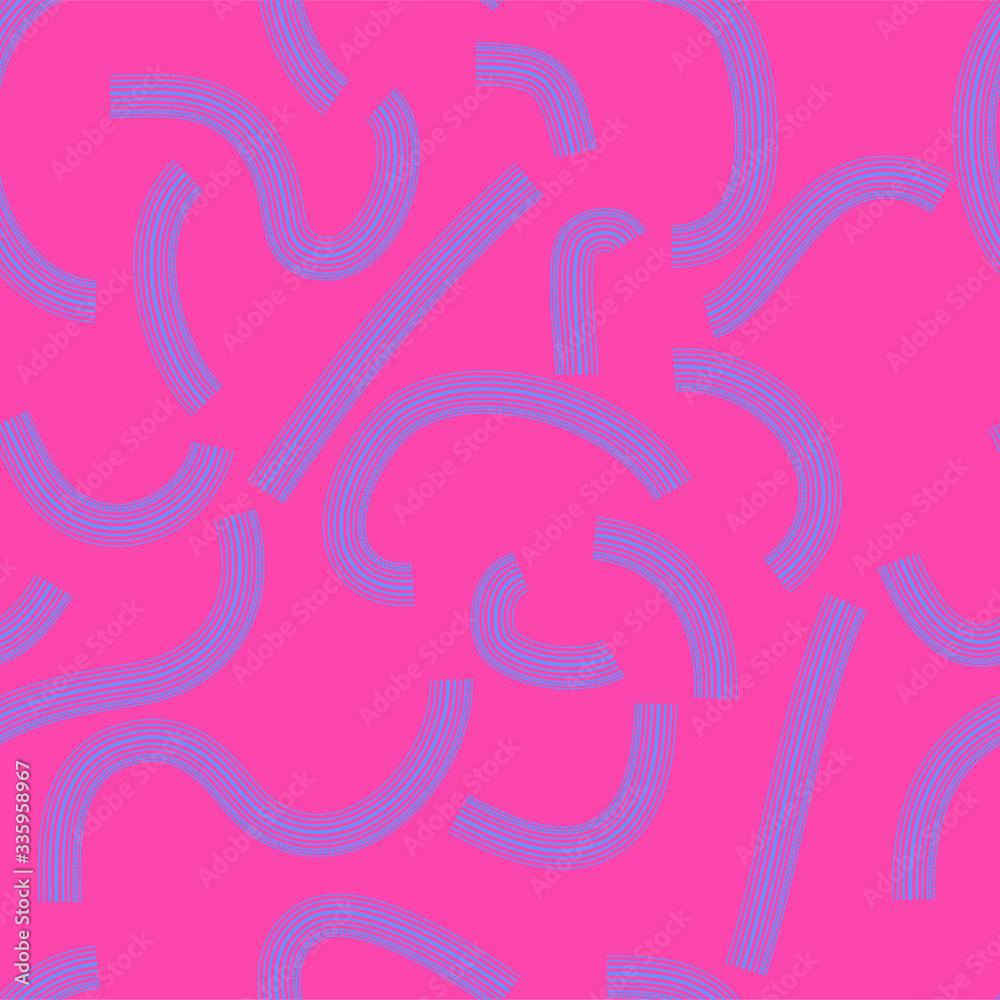 Fototapeta premium Decorative Line Seamless Fashion Background