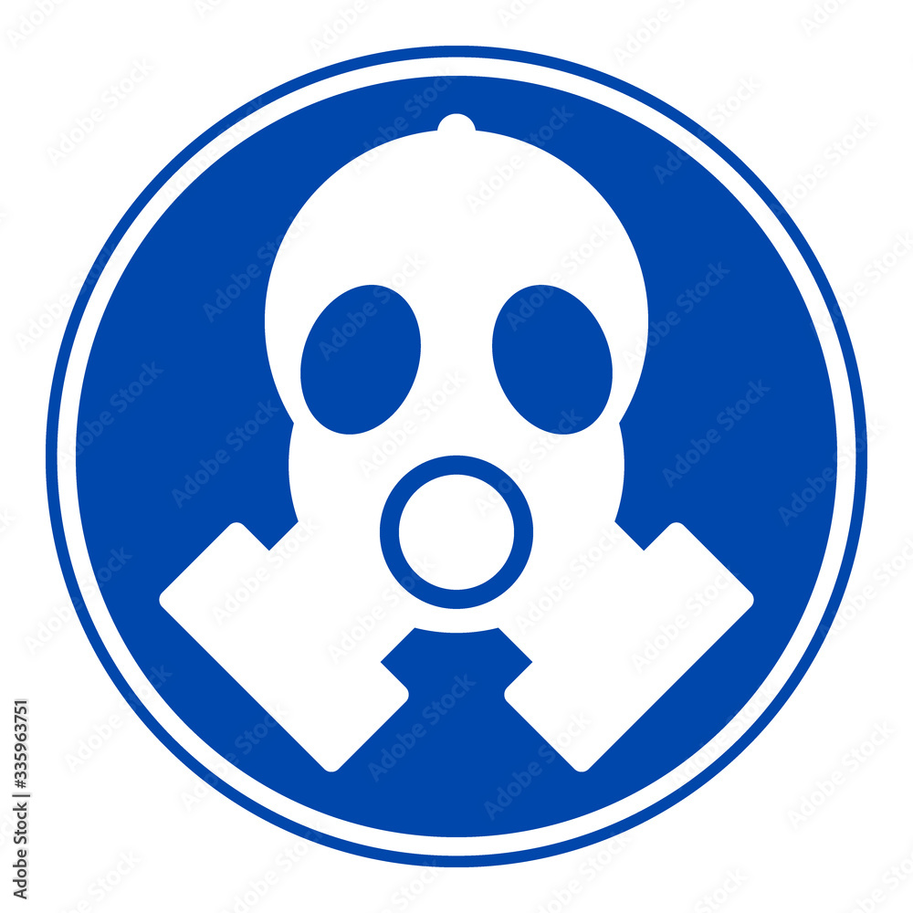 Fototapeta premium Gas mask icon.