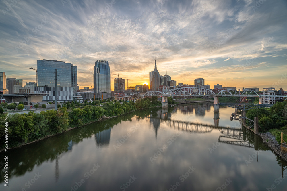 Naklejka premium Nashville Sunset