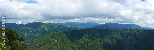 Green mountainous landscape of Zacatlan