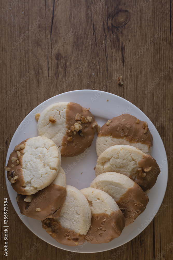 Maple dipped shortbread cookies Maple dipped shortbread cookies
