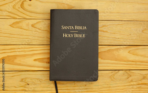  bilingual bible book , Spanish and english 