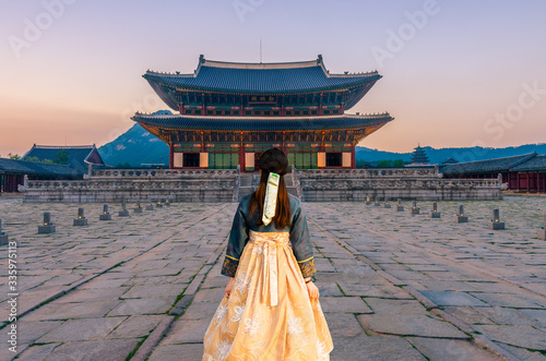 Gyeongbok palace in Seoul City, South Korea