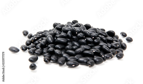 Pile of Dried Black Beans