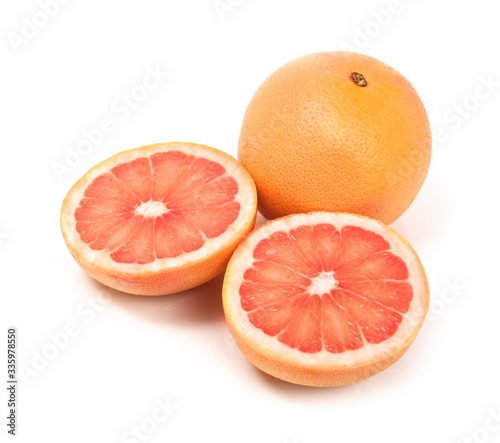 Grapefuit on a White Background