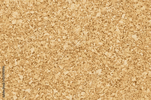 Brown yellow color of cork textured background (Vector)