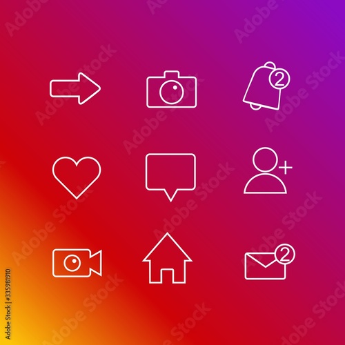 Templates social media icons, elements, buttons web, app, ui.vector illustration  © PidcoArt