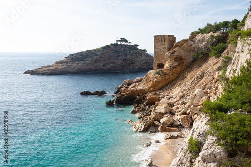 Calanque de l'Everine sur la côte bleue, Marseille