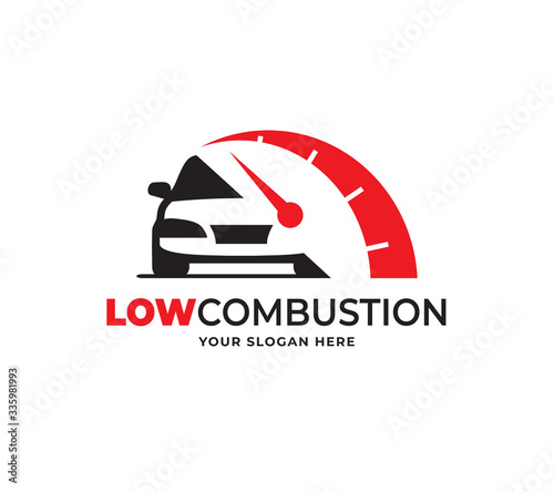 low combustion logo design vector template