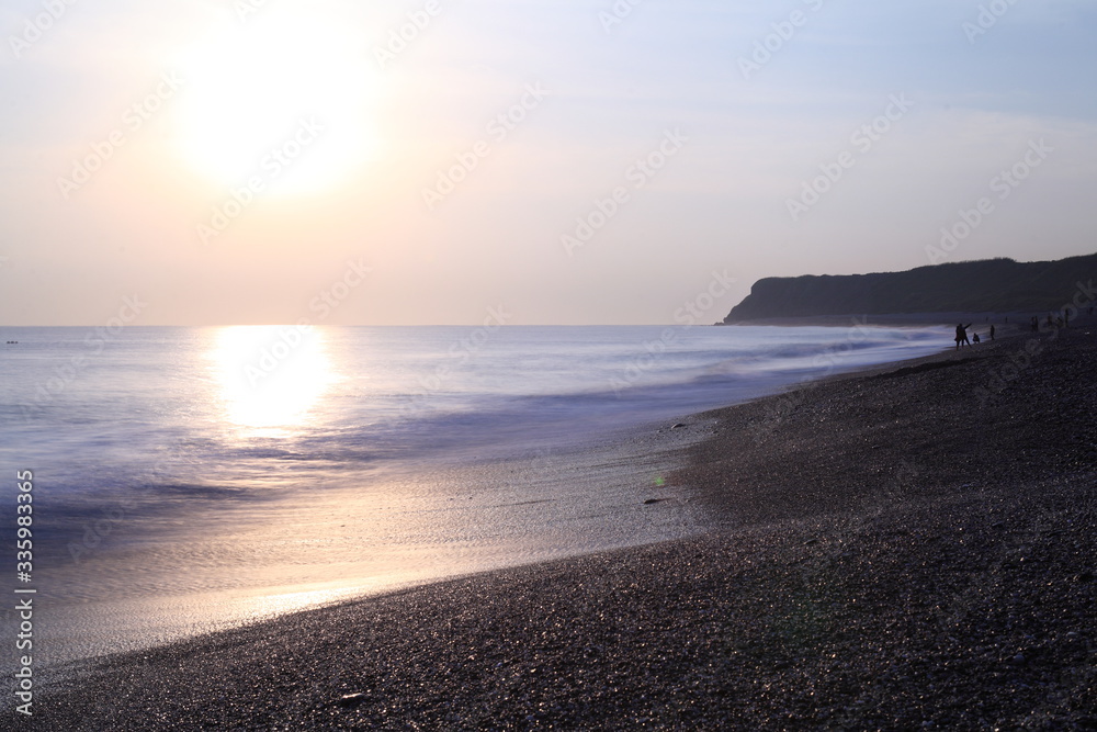 Long exposure sunrise seascape