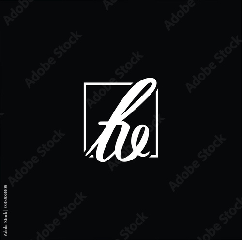Minimal elegant monogram art logo. Outstanding professional trendy awesome artistic TV VT initial based Alphabet icon logo. Premium Business logo White color on black background