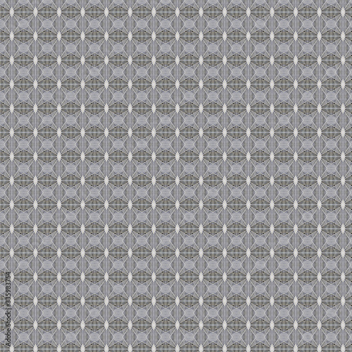 Pattern of a metal grill assembly.