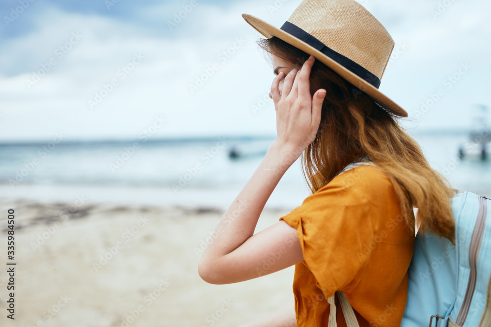 young woman on the beach