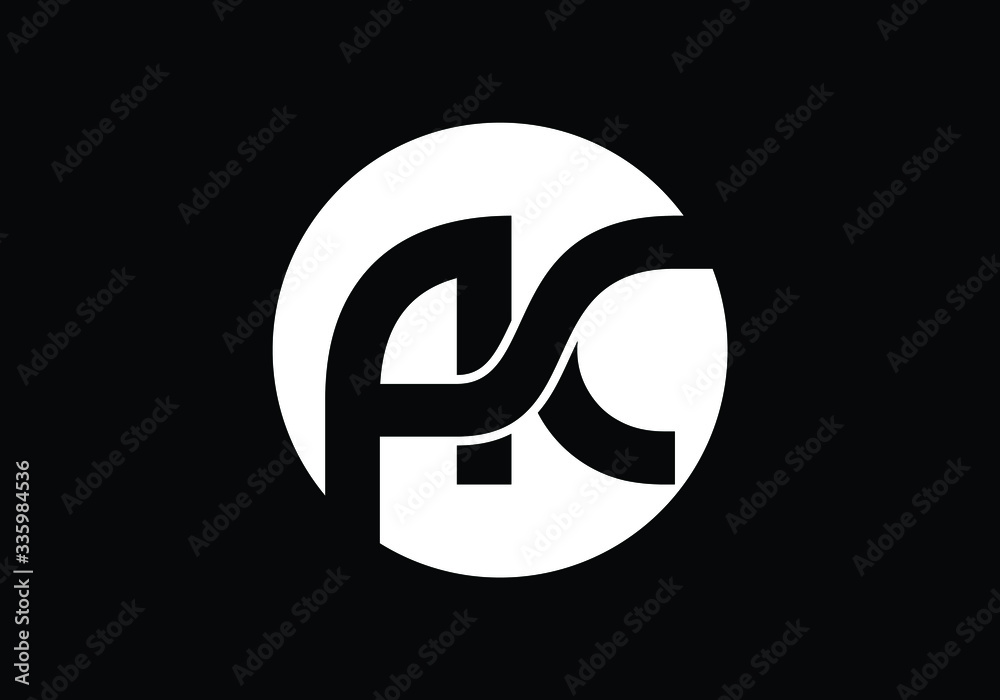 Obraz premium A C Initial Letter Logo design vector template, Graphic Alphabet Symbol for Corporate Business Identity