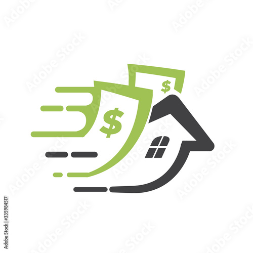 fast home and dollar logo designs
