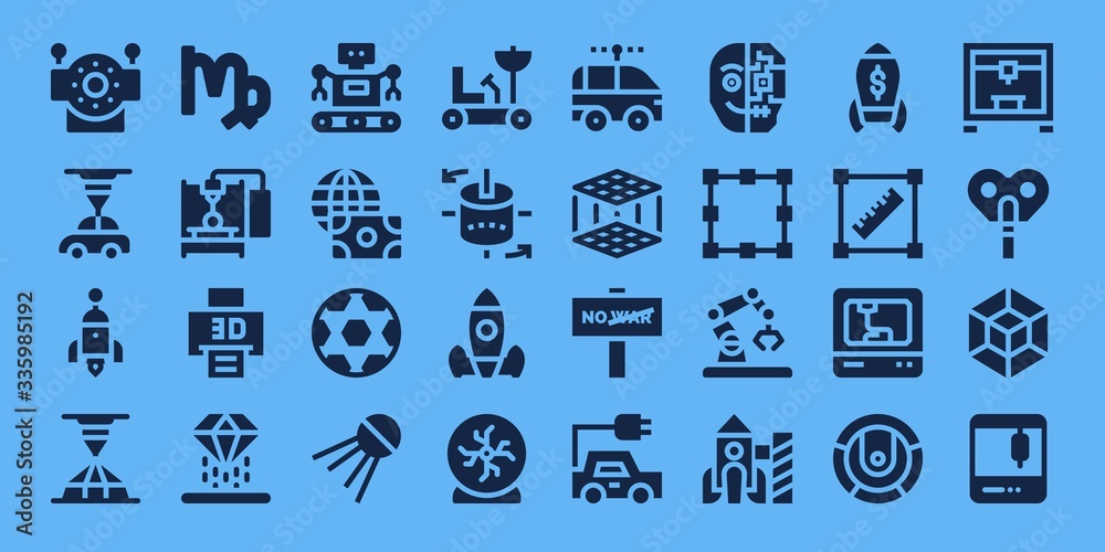 Fototapeta premium future icon set