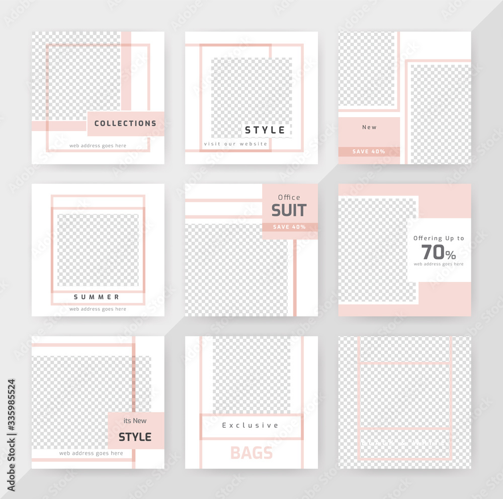 Social Media Post Set Template Design. Social Media banner Template. Anyone can use This Easily. Promotional square web banner for social media. Elegant sale and discount promo. Vector Social Media Post Set Template Design. Social Media banner Template. Anyone can use This Easily. Promotional square web banner for social media. Elegant sale and discount promo. Vector