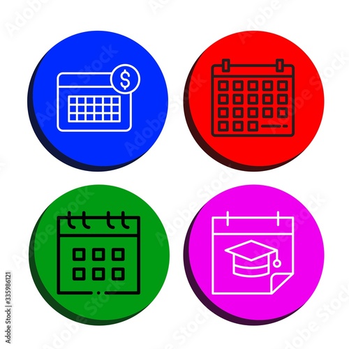 organizer icon set