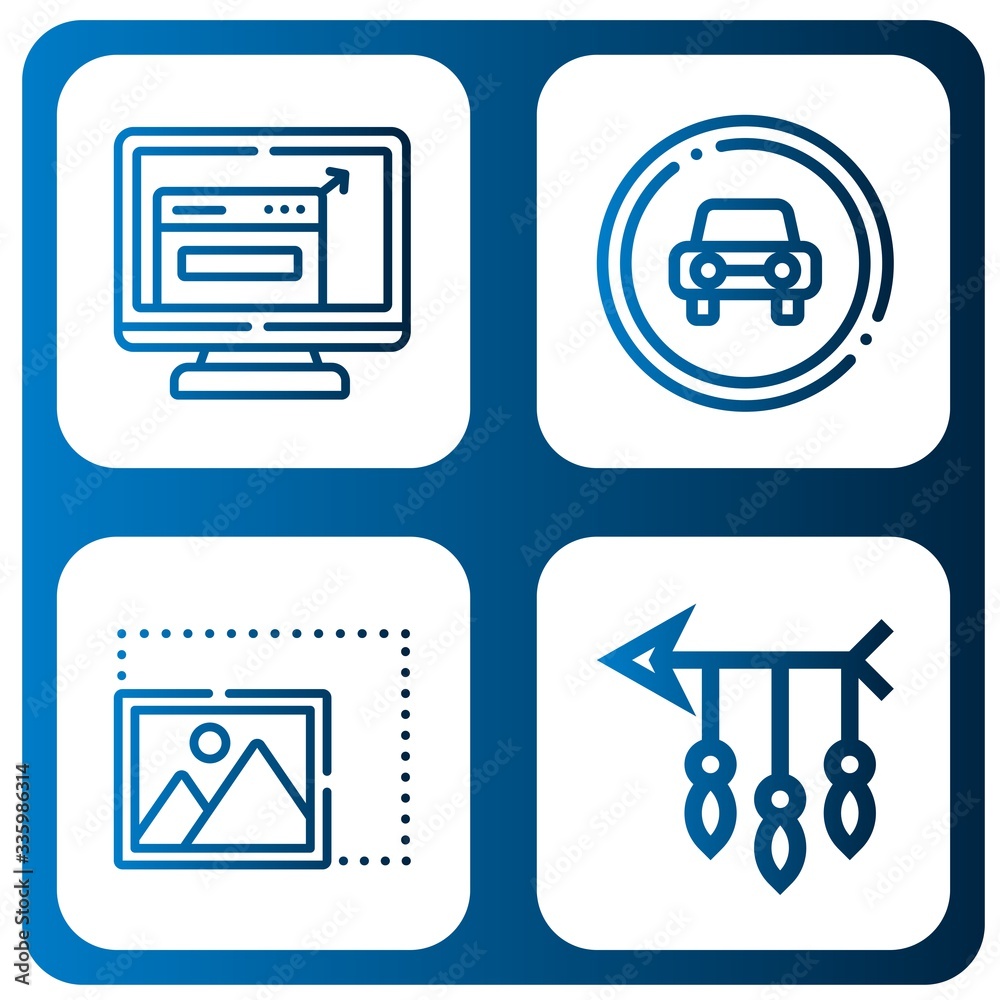 Set of left icons Set of left icons
