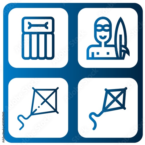 kite icon set
