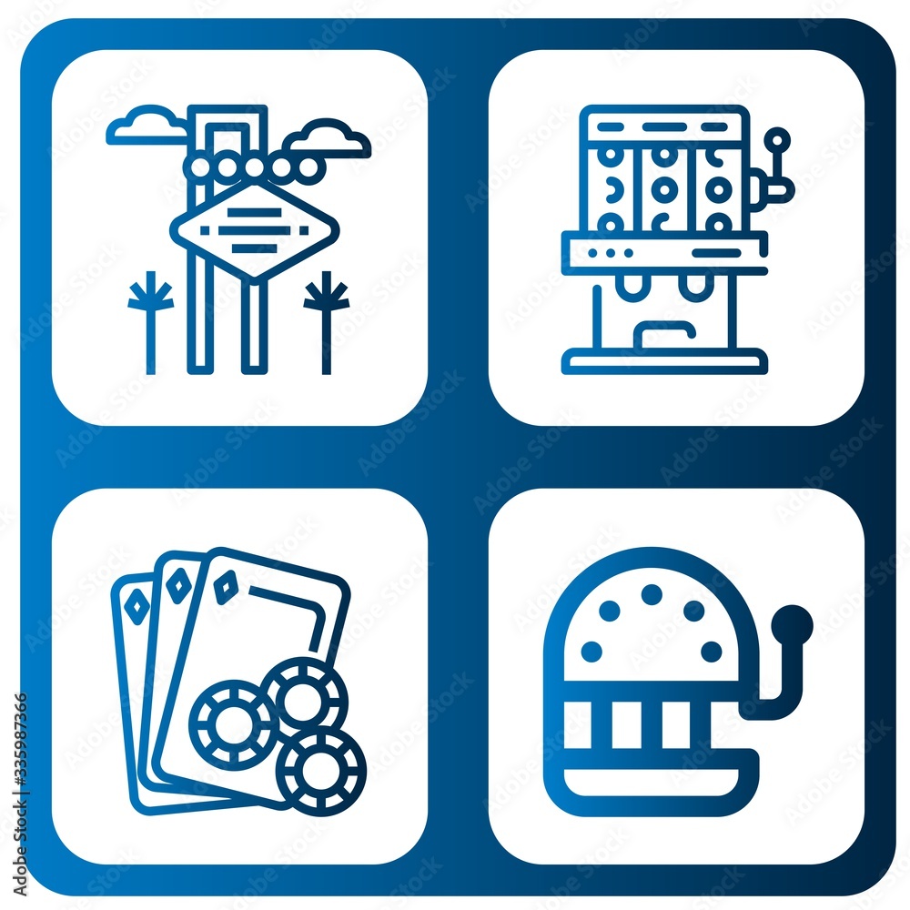 vegas simple icons set vegas simple icons set