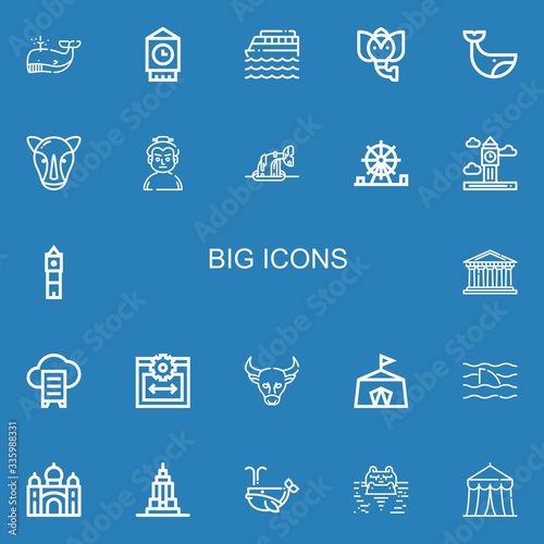 Editable 22 big icons for web and mobile