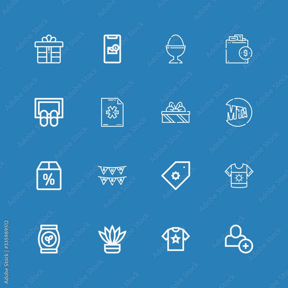 Editable 16 new icons for web and mobile Editable 16 new icons for web and mobile