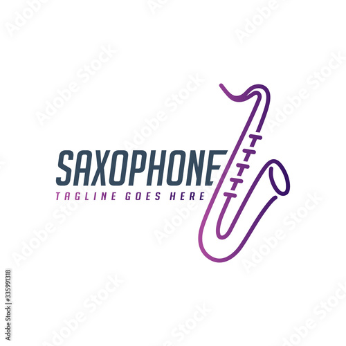 saxophone logo design