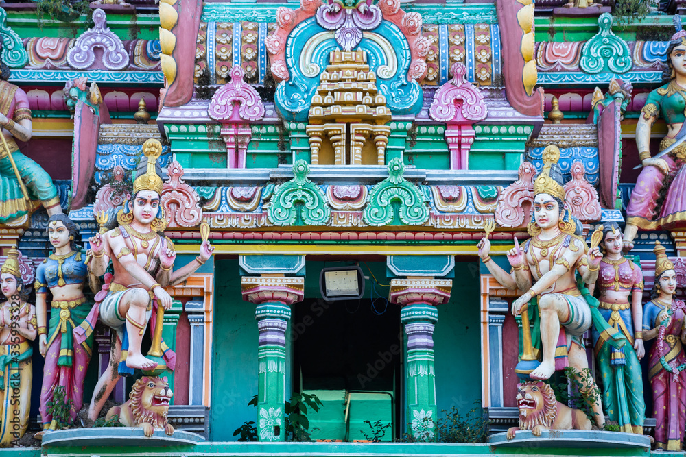Hindu Temple In Tamil Nadu South India Sculptures On Hindu Temple hindu-temple-in-tamil-nadu-south-india-sculptures-on-hindu-temple