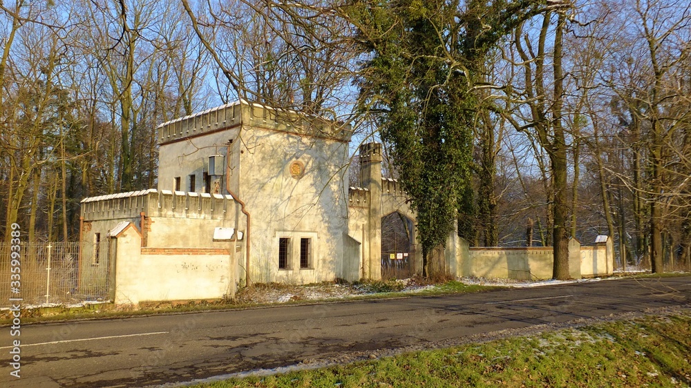 Naklejka premium Pałac w Dobrej koło Krapkowic Polska