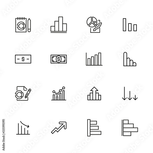 Big set of stock line icons.